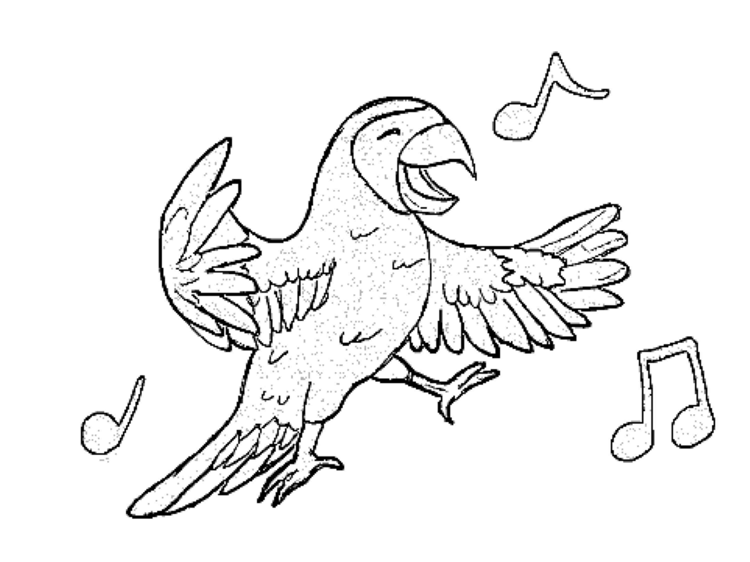 Dessin à colorier: Perroquet (Animaux) #16186 - Coloriages à Imprimer Gratuits