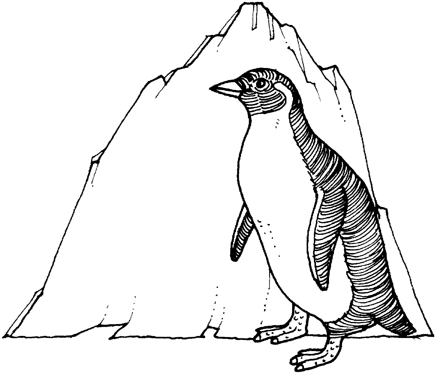 Dessin à colorier: Pingouin (Animaux) #16943 - Coloriages à Imprimer Gratuits