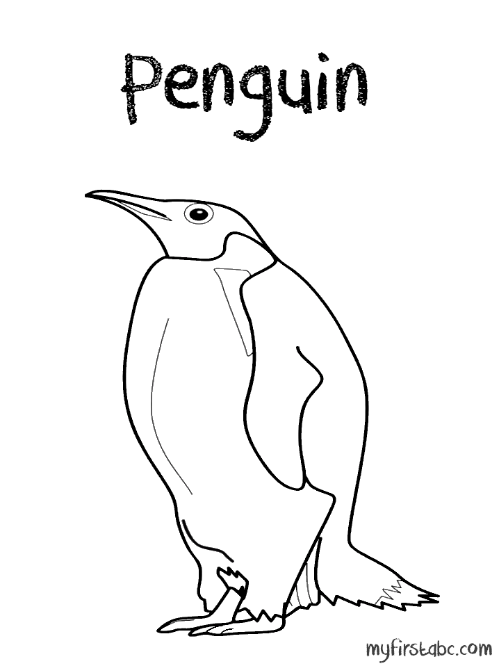 Dessin à colorier: Pingouin (Animaux) #16969 - Coloriages à Imprimer Gratuits