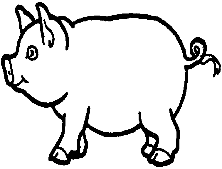 Dessin à colorier: Porc (Animaux) #17639 - Coloriages à Imprimer Gratuits