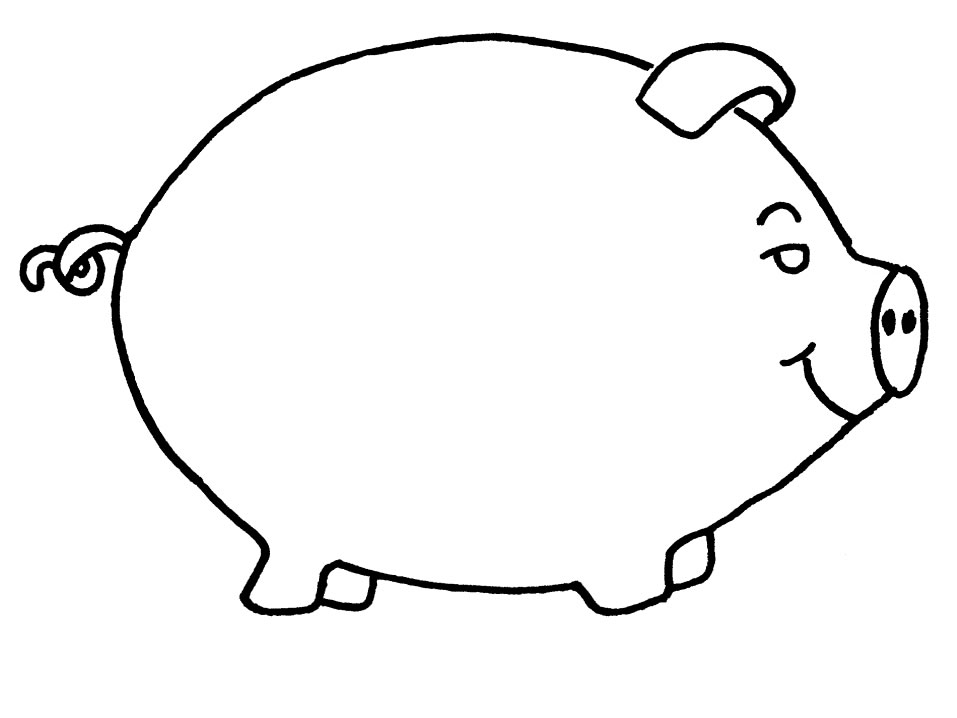 Dessin à colorier: Porc (Animaux) #17654 - Coloriages à Imprimer Gratuits
