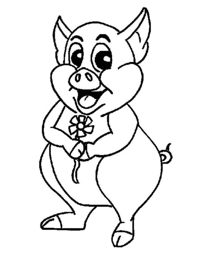 Dessin à colorier: Porc (Animaux) #17669 - Coloriages à Imprimer Gratuits