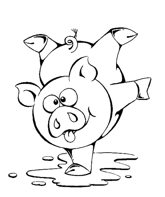 Dessin à colorier: Porc (Animaux) #17689 - Coloriages à Imprimer Gratuits