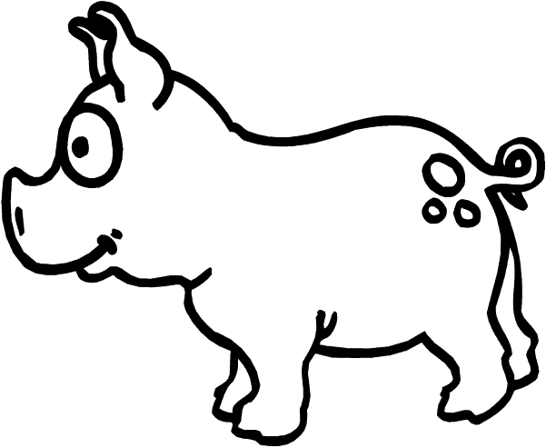 Dessin à colorier: Porc (Animaux) #17694 - Coloriages à Imprimer Gratuits