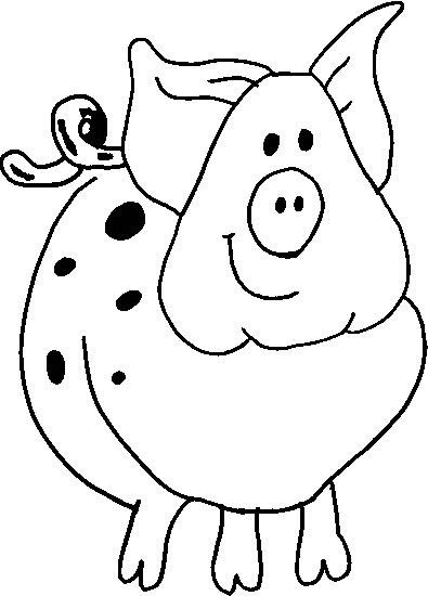 Dessin à colorier: Porc (Animaux) #17699 - Coloriages à Imprimer Gratuits