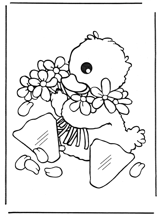 Dessin à colorier: Poussin (Animaux) #15414 - Coloriages à Imprimer Gratuits