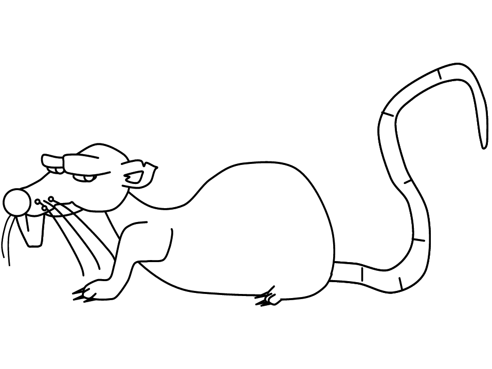Dessin à colorier: Rat (Animaux) #15176 - Coloriages à Imprimer Gratuits