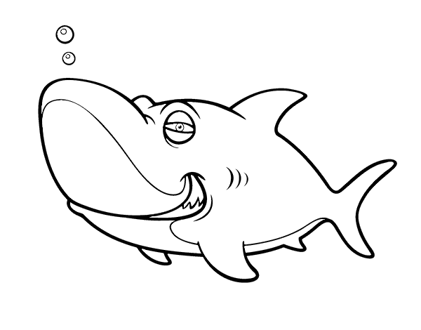 Dessin à colorier: Requin (Animaux) #14794 - Coloriages à Imprimer Gratuits