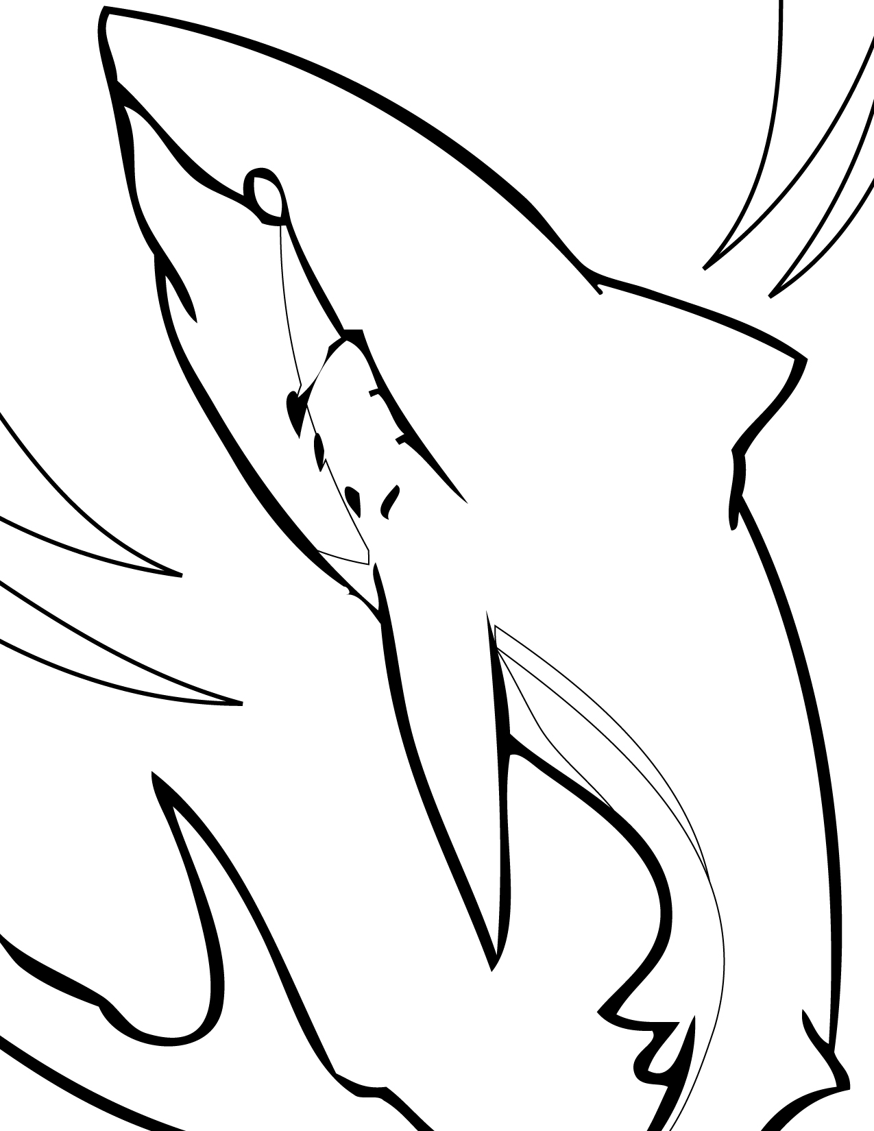 Dessin à colorier: Requin (Animaux) #14822 - Coloriages à Imprimer Gratuits