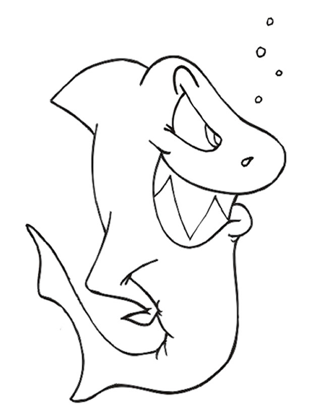 Dessin à colorier: Requin (Animaux) #14859 - Coloriages à Imprimer Gratuits