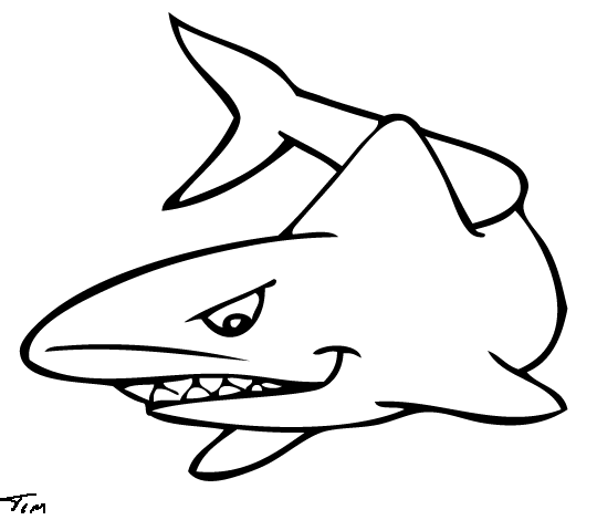 Dessin à colorier: Requin (Animaux) #14864 - Coloriages à Imprimer Gratuits