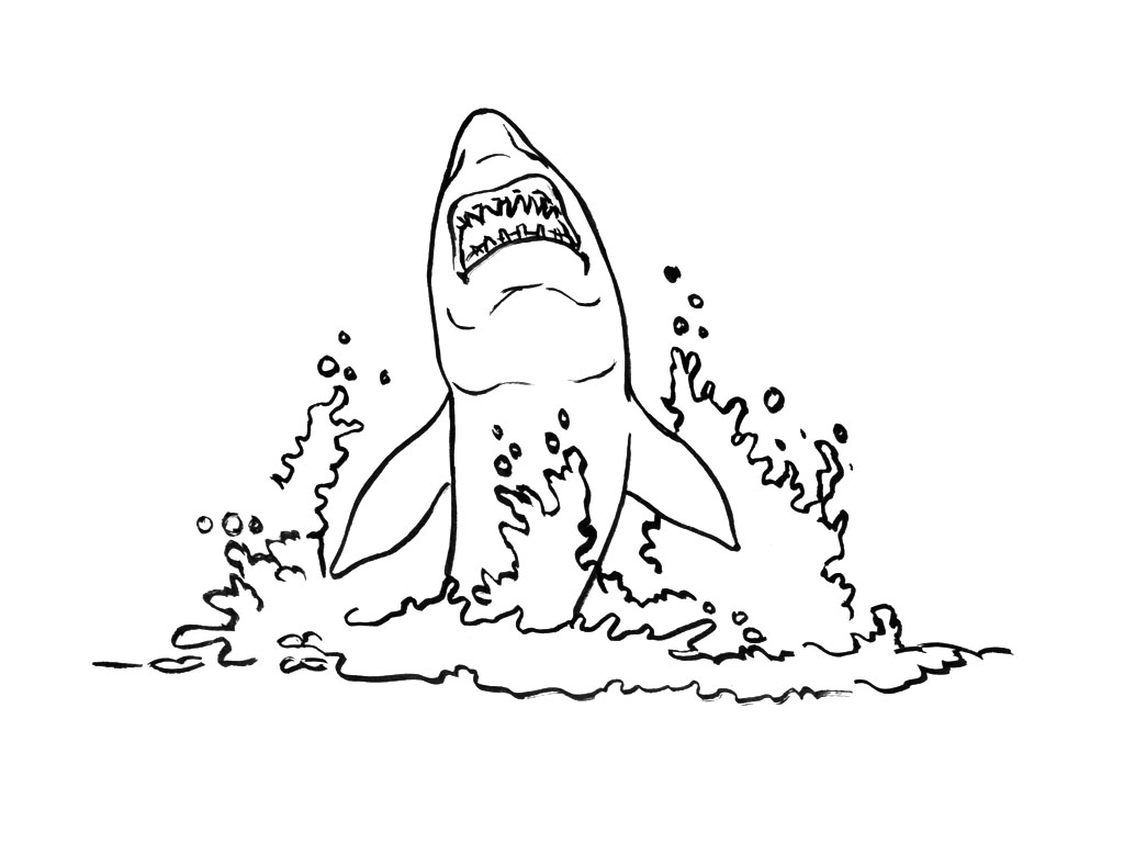 Dessin à colorier: Requin (Animaux) #14867 - Coloriages à Imprimer Gratuits