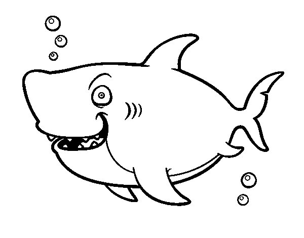 Dessin à colorier: Requin (Animaux) #14877 - Coloriages à Imprimer Gratuits