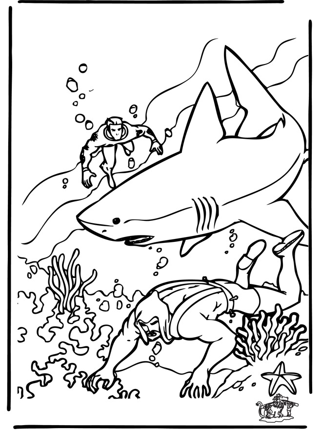 Dessin à colorier: Requin (Animaux) #14878 - Coloriages à Imprimer Gratuits
