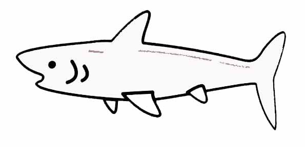 Dessin à colorier: Requin (Animaux) #14926 - Coloriages à Imprimer Gratuits