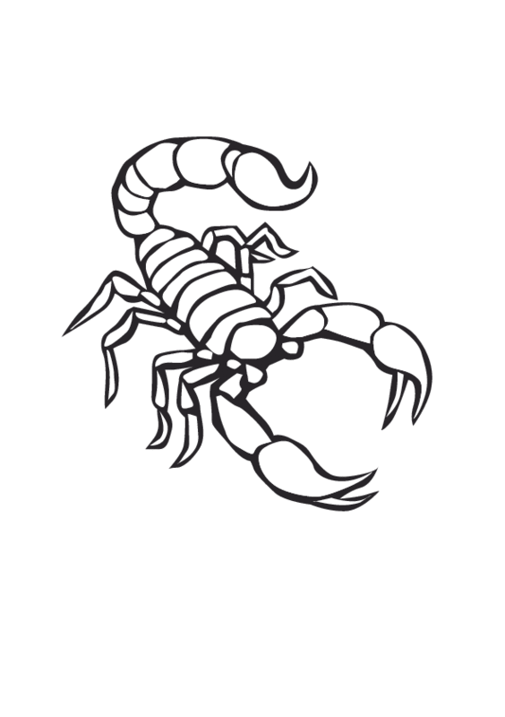 Dessin à colorier: Scorpion (Animaux) #14552 - Coloriages à Imprimer Gratuits