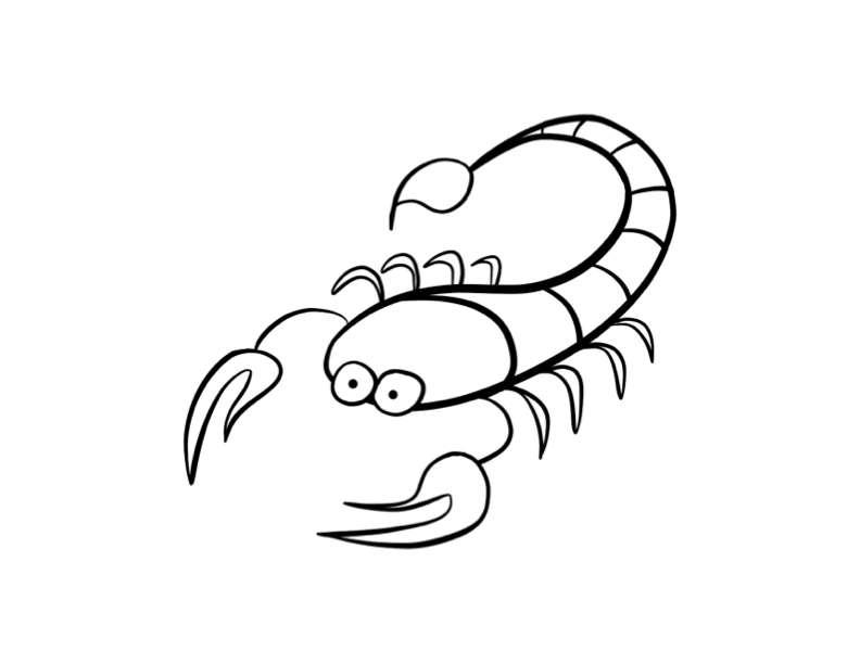 Dessin à colorier: Scorpion (Animaux) #14626 - Coloriages à Imprimer Gratuits