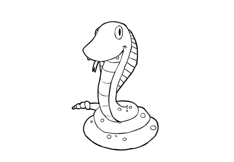 Dessin à colorier: Serpent (Animaux) #14460 - Coloriages à Imprimer Gratuits