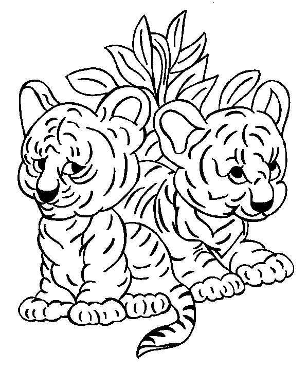 Dessin à colorier: Tigre (Animaux) #13612 - Coloriages à Imprimer Gratuits