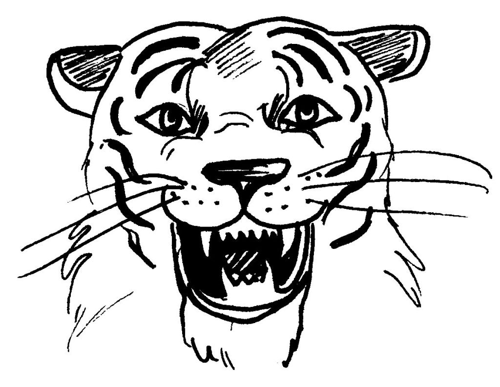Dessin à colorier: Tigre (Animaux) #13716 - Coloriages à Imprimer Gratuits