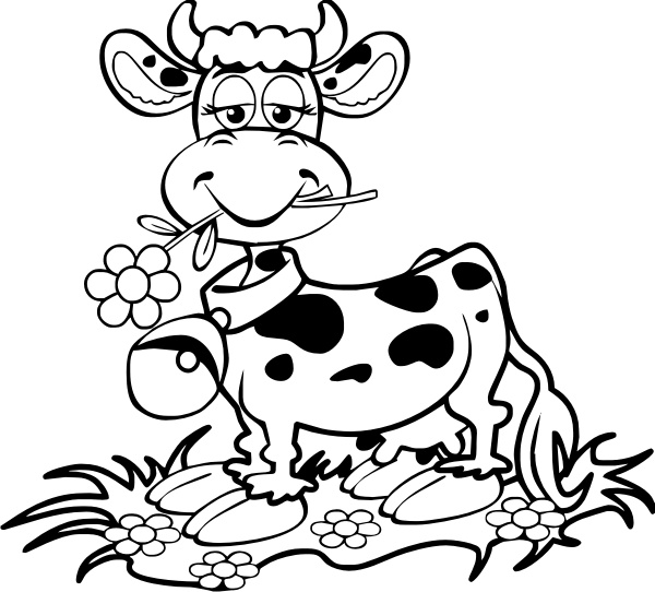 Dessin à colorier: Vache (Animaux) #13203 - Coloriages à Imprimer Gratuits