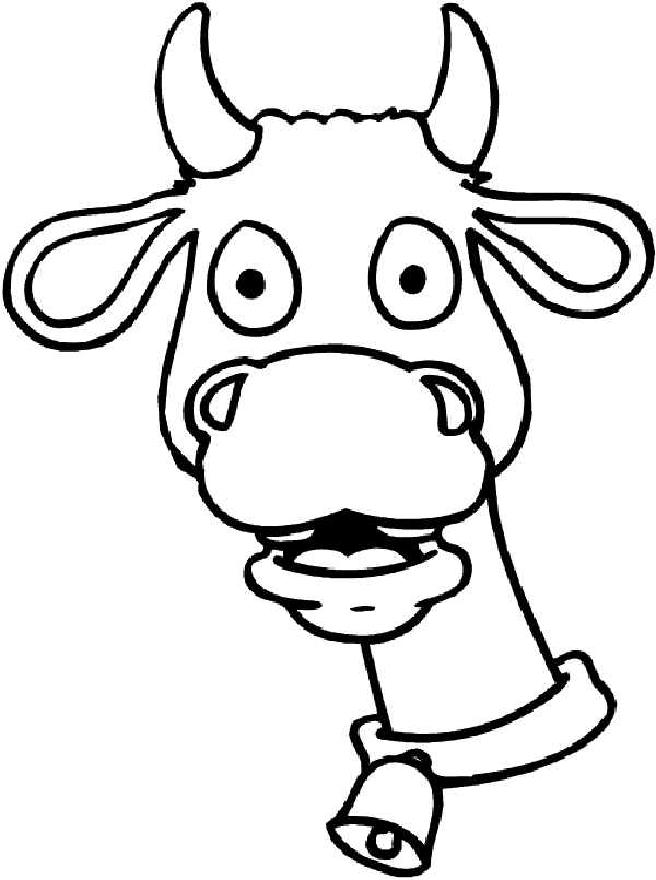 Dessin à colorier: Vache (Animaux) #13220 - Coloriages à Imprimer Gratuits