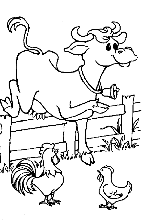 Dessin à colorier: Vache (Animaux) #13235 - Coloriages à Imprimer Gratuits