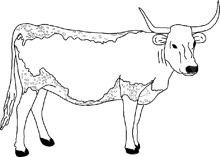 Dessin à colorier: Vache (Animaux) #13244 - Coloriages à Imprimer Gratuits
