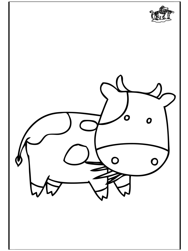 Dessin à colorier: Vache (Animaux) #13278 - Coloriages à Imprimer Gratuits
