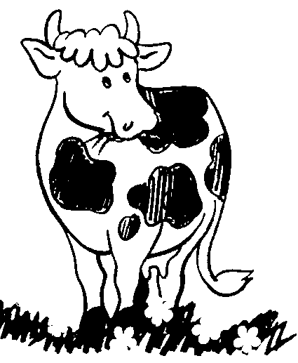 Dessin à colorier: Vache (Animaux) #13289 - Coloriages à Imprimer Gratuits