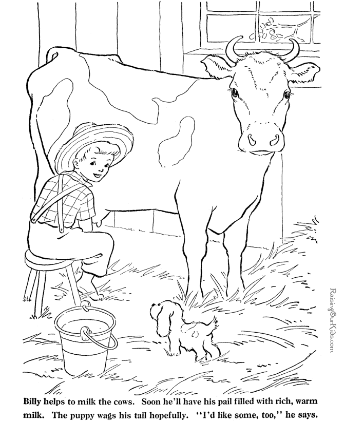 Dessin à colorier: Vache (Animaux) #13376 - Coloriages à Imprimer Gratuits