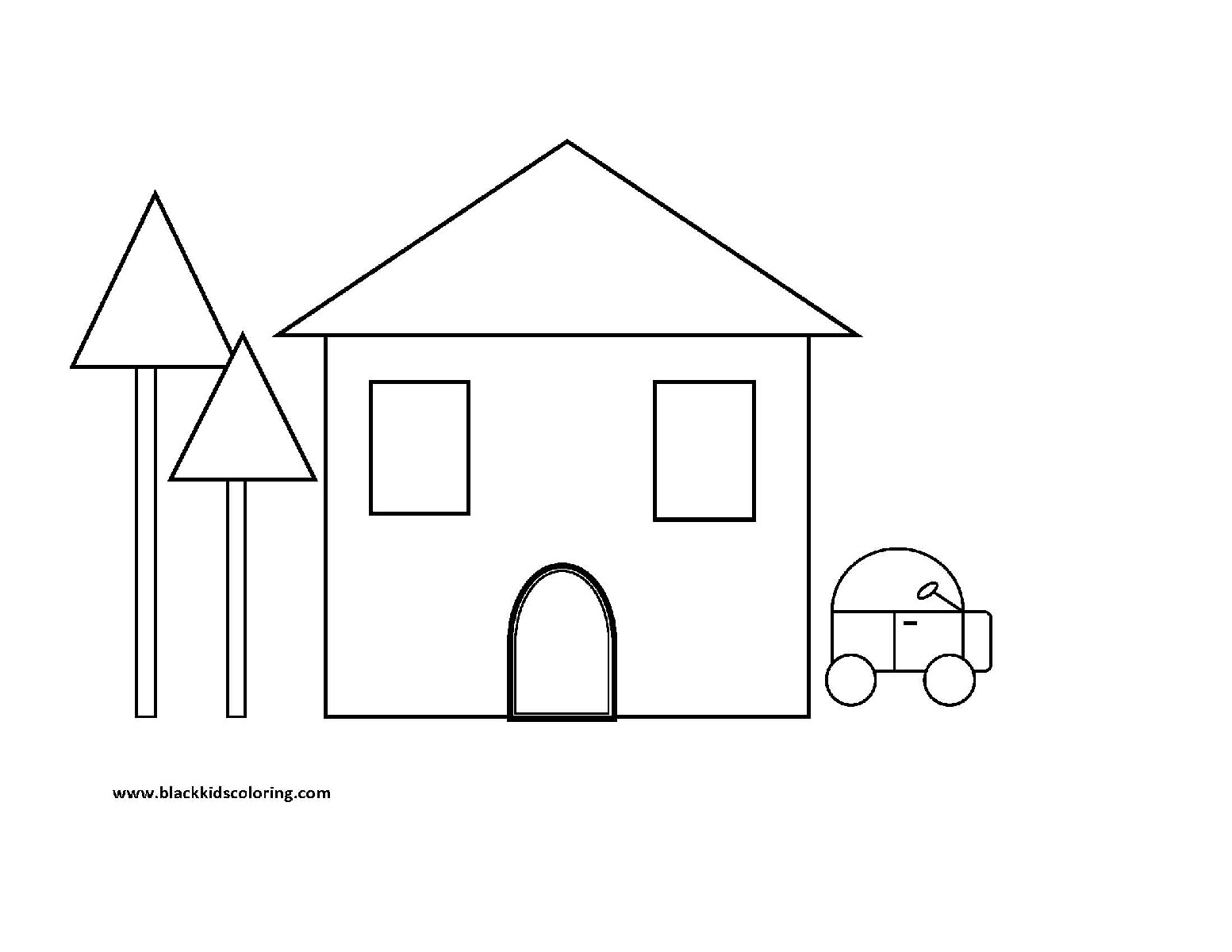 Dessin à colorier: Maison (Bâtiments et Architecture) #64756 - Coloriages à Imprimer Gratuits