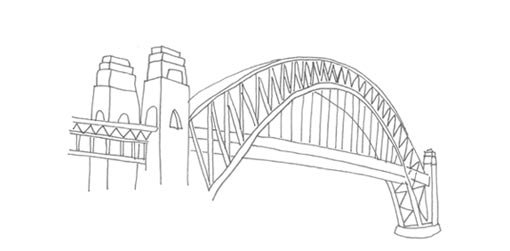 Dessin à colorier: Pont (Bâtiments et Architecture) #62978 - Coloriages à Imprimer Gratuits