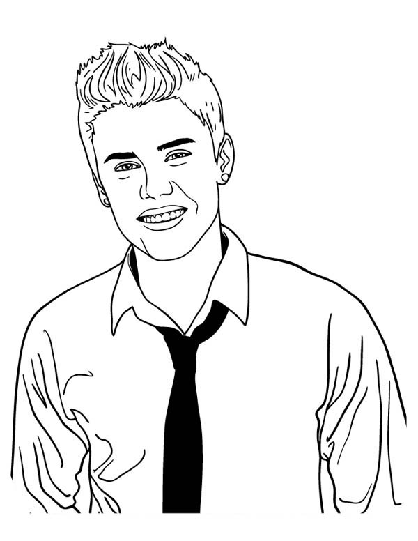 Dessin à colorier: Justin Bieber (Célébrités) #122479 - Coloriages à Imprimer Gratuits