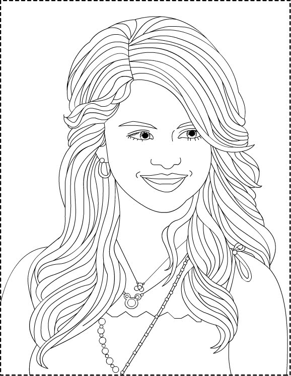 Dessin à colorier: Selena Gomez (Célébrités) #123813 - Coloriages à Imprimer Gratuits
