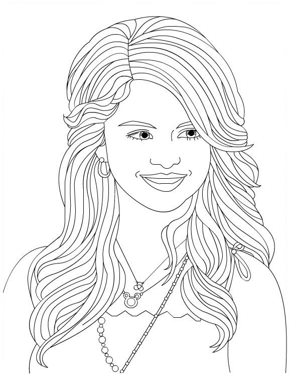 Dessin à colorier: Selena Gomez (Célébrités) #123844 - Coloriages à Imprimer Gratuits