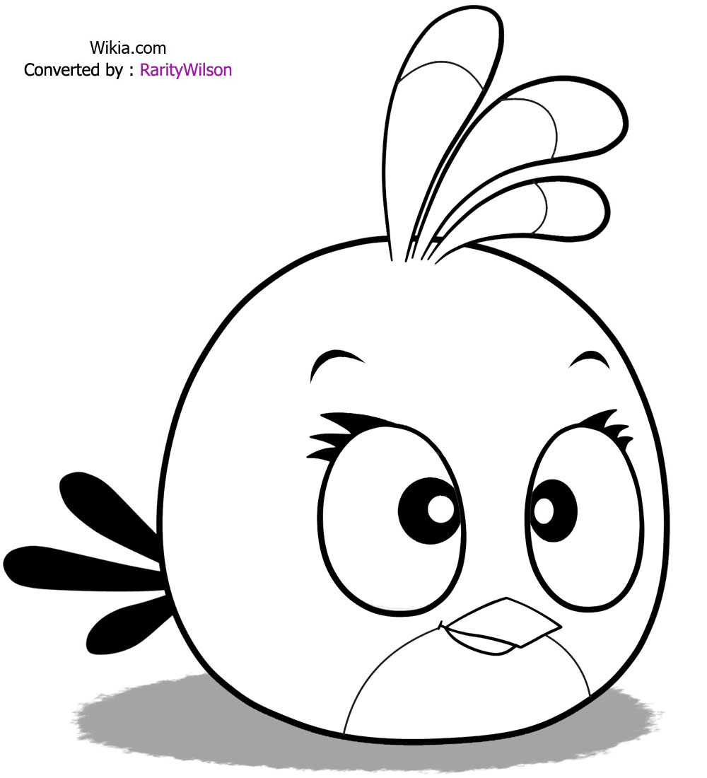 Dessin à colorier: Angry Birds (Dessins Animés) #25022 - Coloriages à Imprimer Gratuits