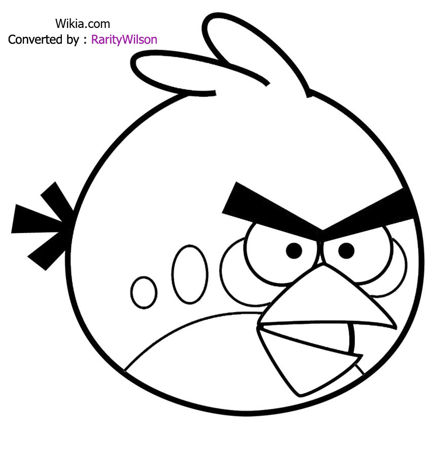 Dessin à colorier: Angry Birds (Dessins Animés) #25034 - Coloriages à Imprimer Gratuits