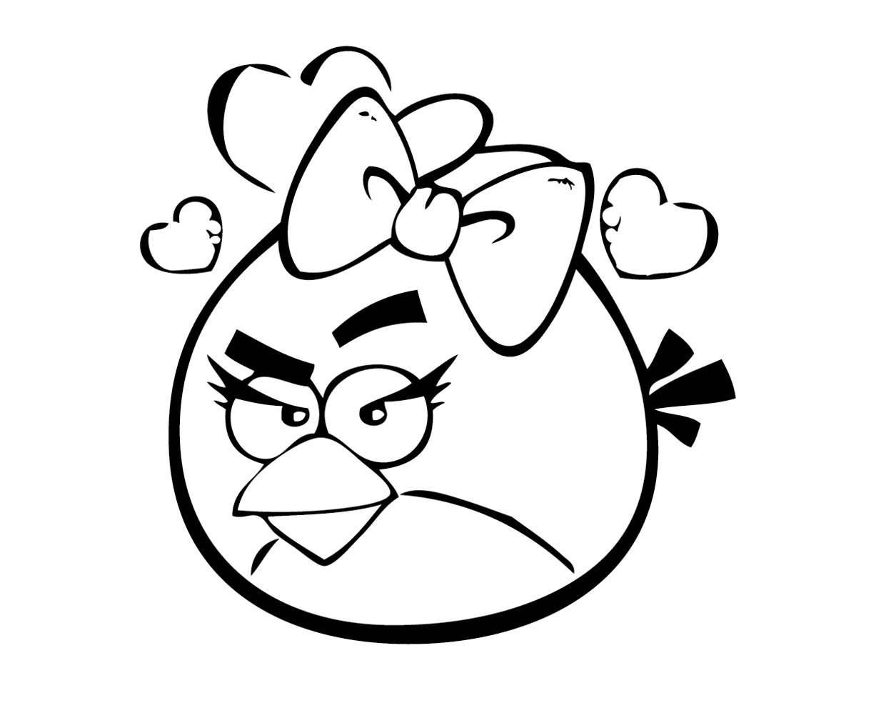 Dessin à colorier: Angry Birds (Dessins Animés) #25037 - Coloriages à Imprimer Gratuits