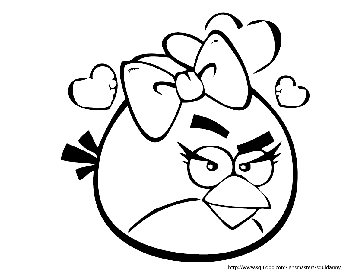 Dessin à colorier: Angry Birds (Dessins Animés) #25038 - Coloriages à Imprimer Gratuits