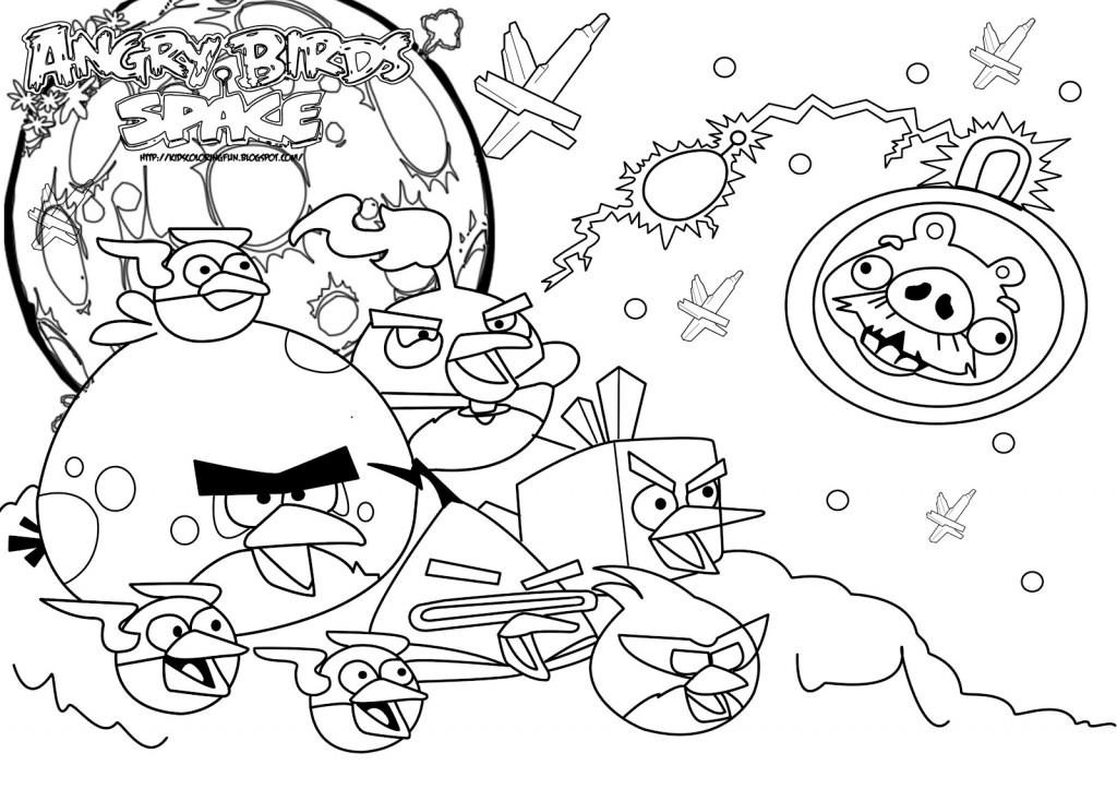 Dessin à colorier: Angry Birds (Dessins Animés) #25049 - Coloriages à Imprimer Gratuits