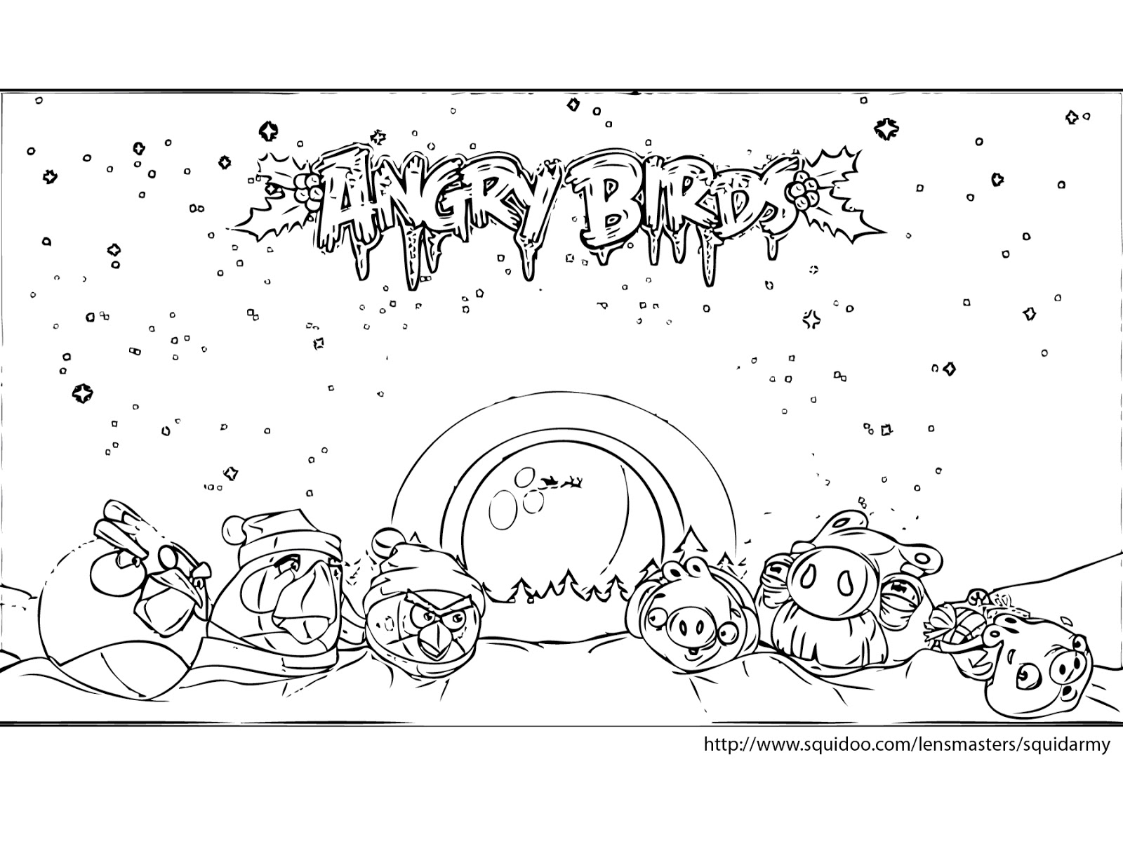 Dessin à colorier: Angry Birds (Dessins Animés) #25061 - Coloriages à Imprimer Gratuits