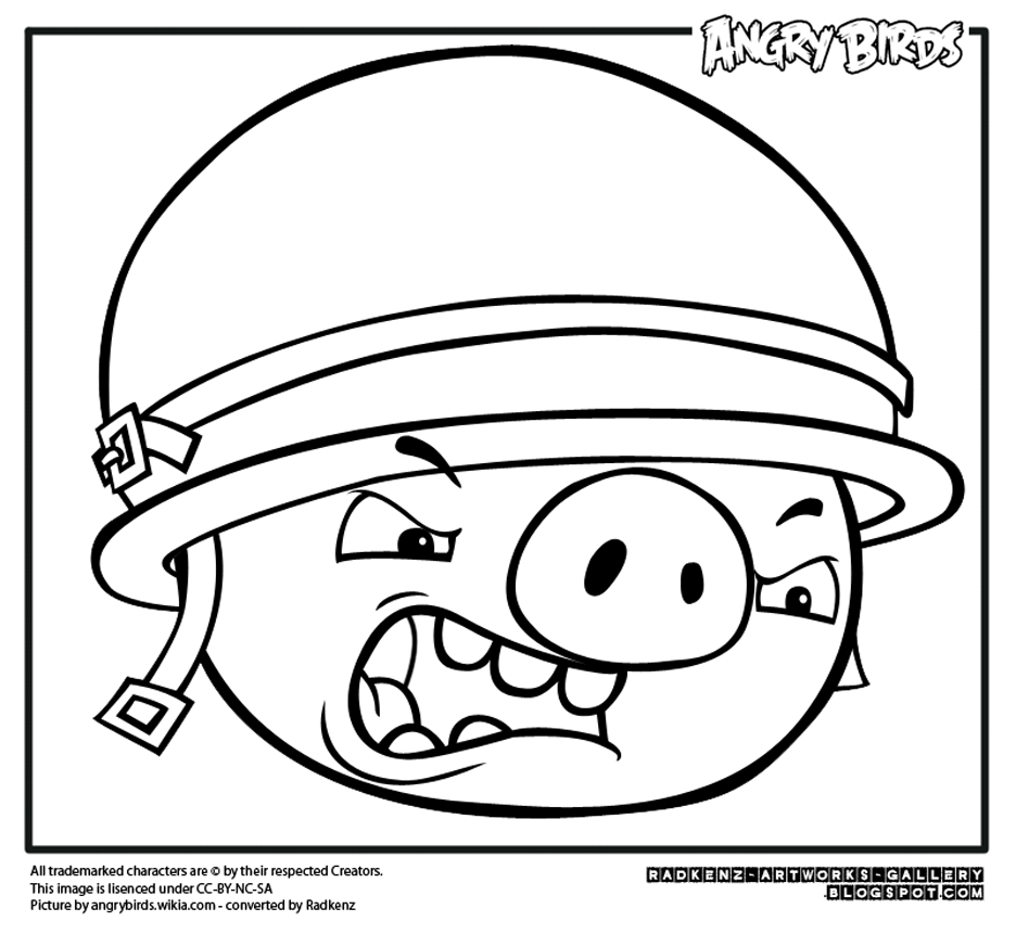 Dessin à colorier: Angry Birds (Dessins Animés) #25067 - Coloriages à Imprimer Gratuits
