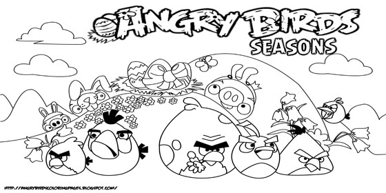Dessin à colorier: Angry Birds (Dessins Animés) #25100 - Coloriages à Imprimer Gratuits