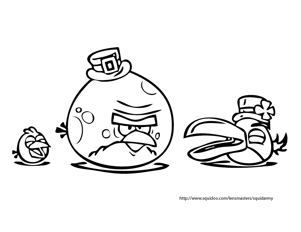 Dessin à colorier: Angry Birds (Dessins Animés) #25121 - Coloriages à Imprimer Gratuits