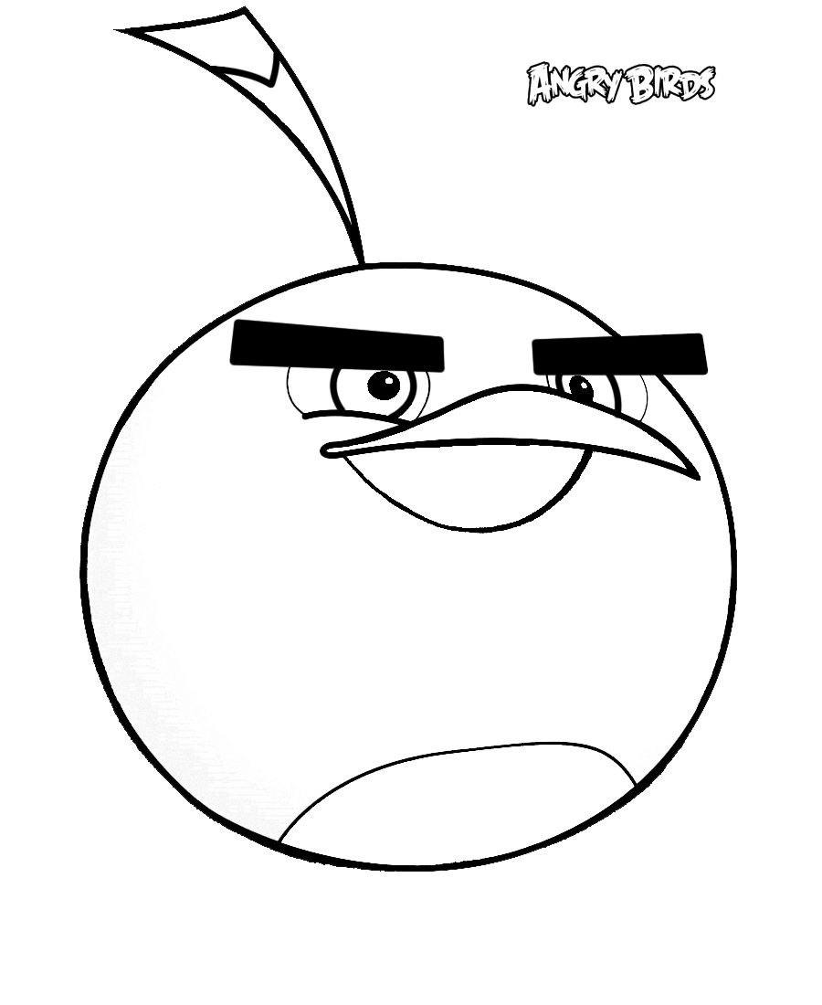 Dessin à colorier: Angry Birds (Dessins Animés) #25133 - Coloriages à Imprimer Gratuits