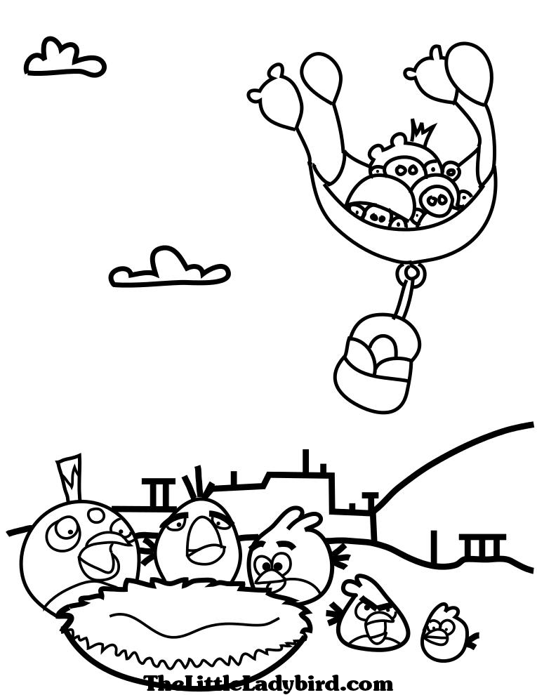 Dessin à colorier: Angry Birds (Dessins Animés) #25134 - Coloriages à Imprimer Gratuits