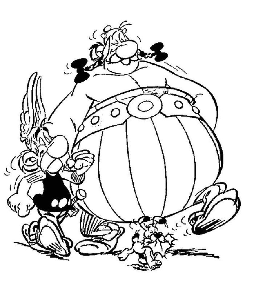 Dessin à colorier: Asterix et Obelix (Dessins Animés) #24373 - Coloriages à Imprimer Gratuits
