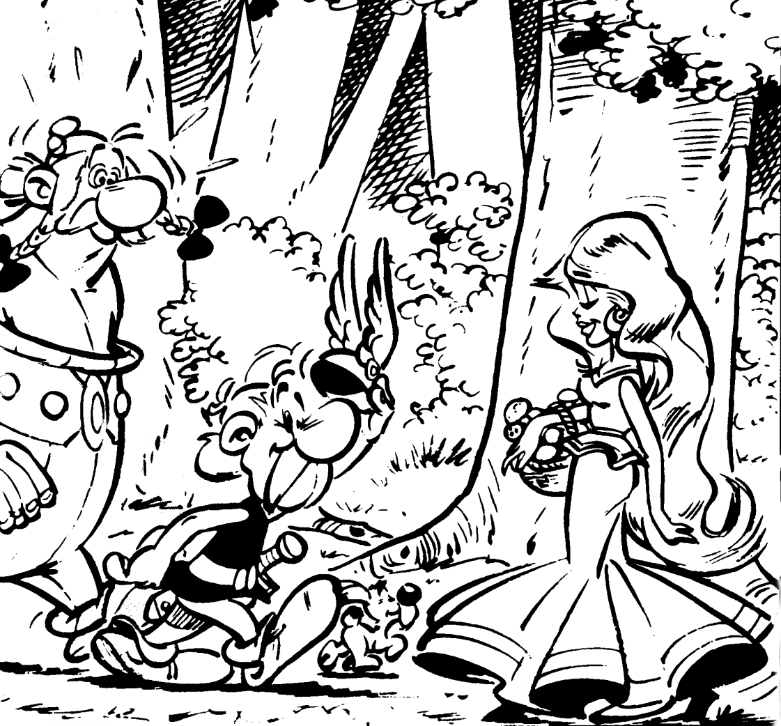 Dessin à colorier: Asterix et Obelix (Dessins Animés) #24388 - Coloriages à Imprimer Gratuits