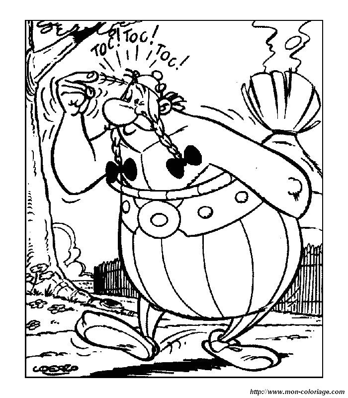 Dessin à colorier: Asterix et Obelix (Dessins Animés) #24391 - Coloriages à Imprimer Gratuits